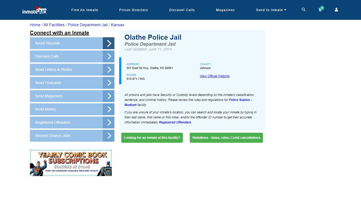 Olathe Police Jail & Inmate Search - Olathe, KS